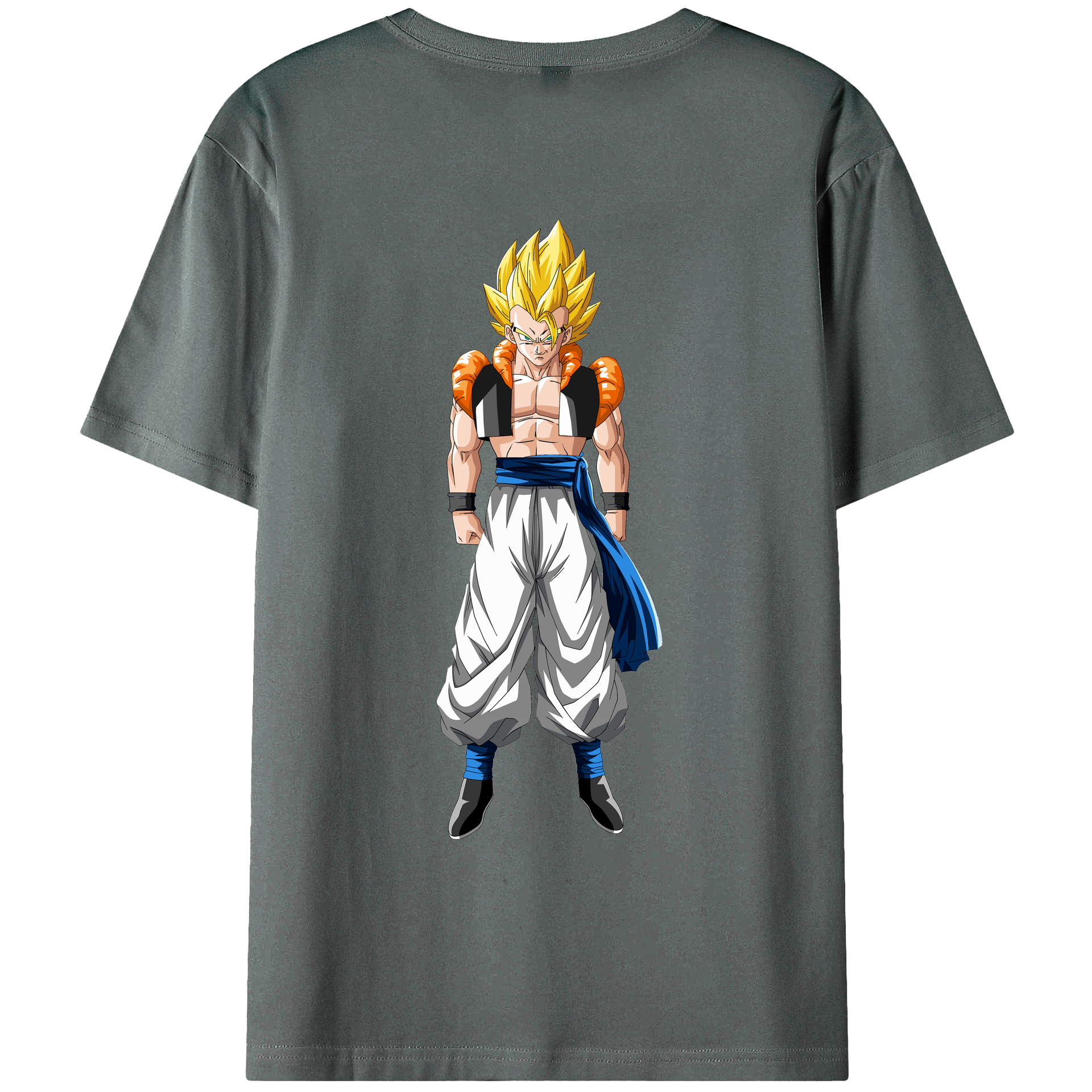 （画像用） ドラゴンボール ベジータ四世（Bejīta Yonsei）DRAGON BALL Vegeta IV 綿100％ メンズ半袖Tシャツ（バックプリント） 通気性
